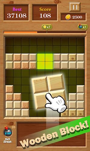 Block Puzzle Wood 1010 : Free Ảnh chụp màn hình 1