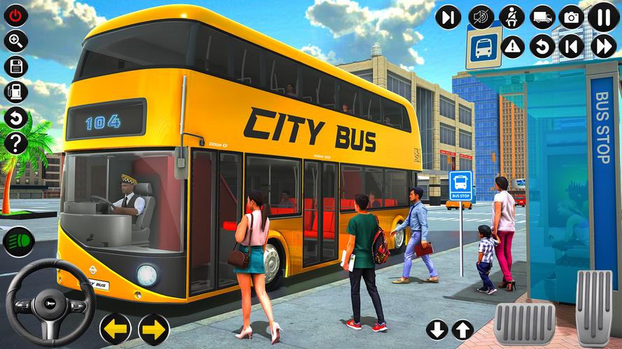 Passenger Bus Driving Games 3D 螢幕截圖 0