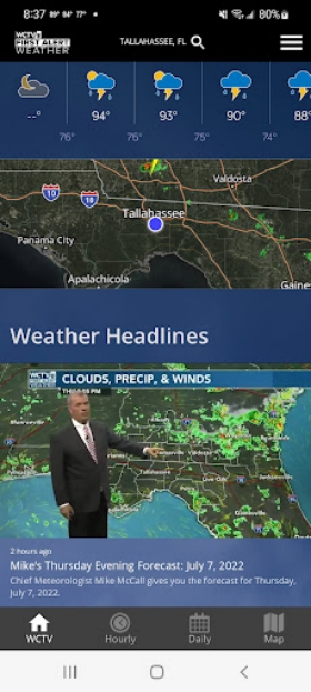 WCTV First Alert Weather Captura de tela 1