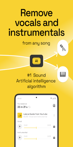 LALAL.AI: AI Vocal Remover Screenshot 1