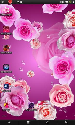 Roses live wallpaper Tangkapan skrin 3