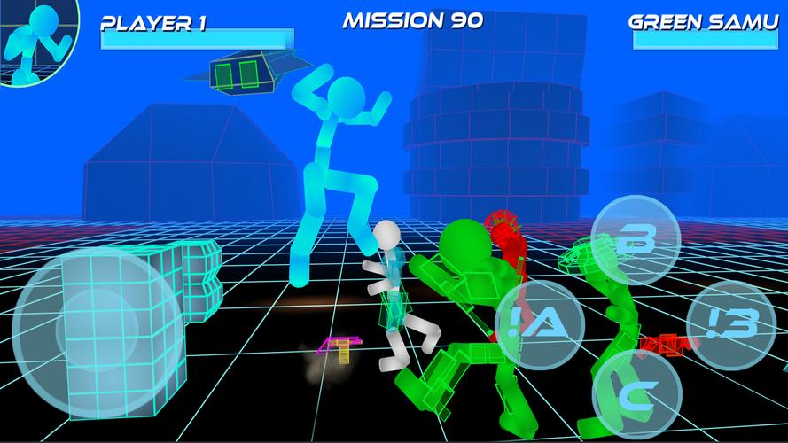 Stickman Neon Street Fighting 螢幕截圖 0