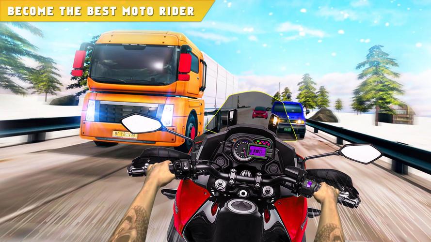 Highway Traffic Bike Race Moto 螢幕截圖 0