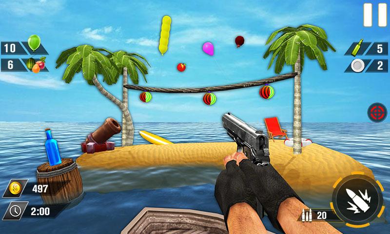 Bottle Gun Shooter Game Mod应用截图第3张