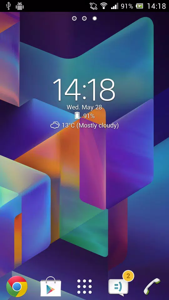 Digital Clock & Weather Widget スクリーンショット 0