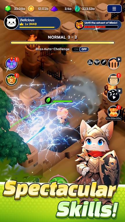 Tower Cat Battle: Idle Cat RPG Screenshot 2