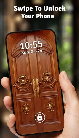 Vintage Door Lock Screen Ảnh chụp màn hình 0