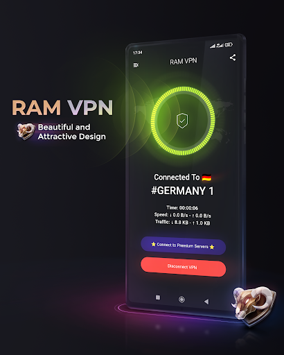 Ram VPN - Fast & Secure Captura de pantalla 1