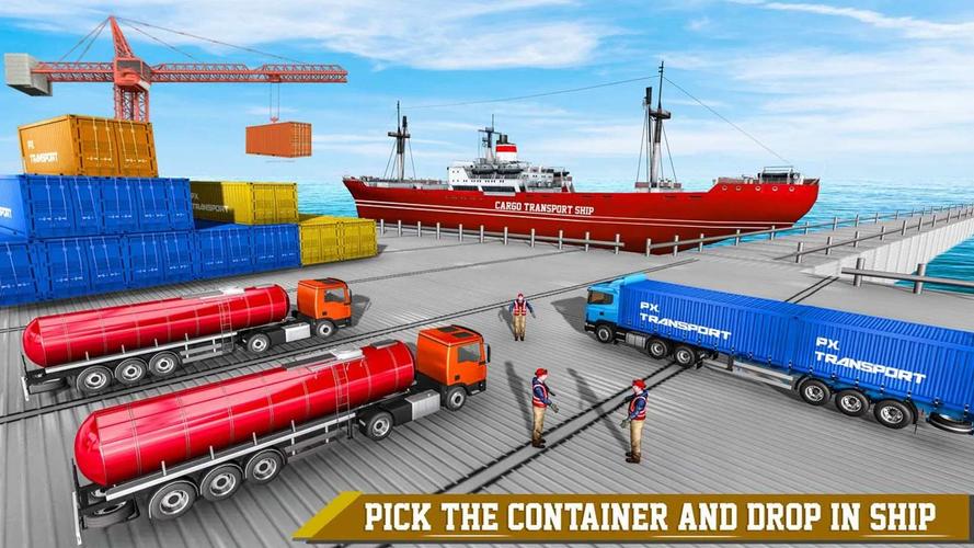 Cargo Transport Truck Driving Captura de pantalla 3