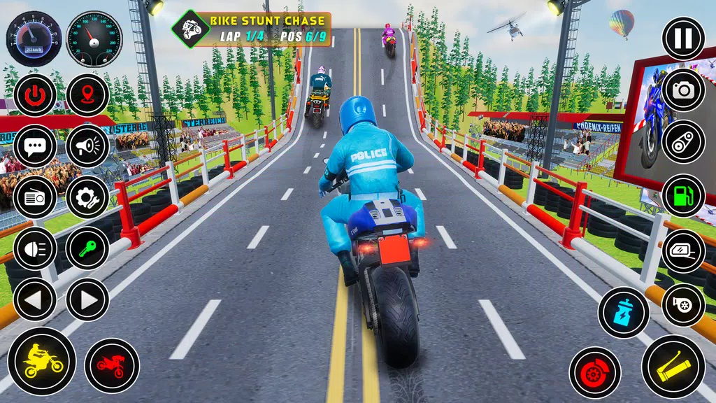Police bike Stunt Bike Racing Zrzut ekranu 0