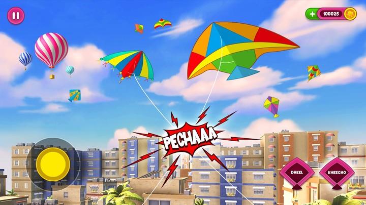 Pipa Combate Kite Flying 3D Tangkapan skrin 0