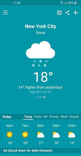 Weather Sky: Weather, Radar ဖန်သားပြင်ဓာတ်ပုံ 2