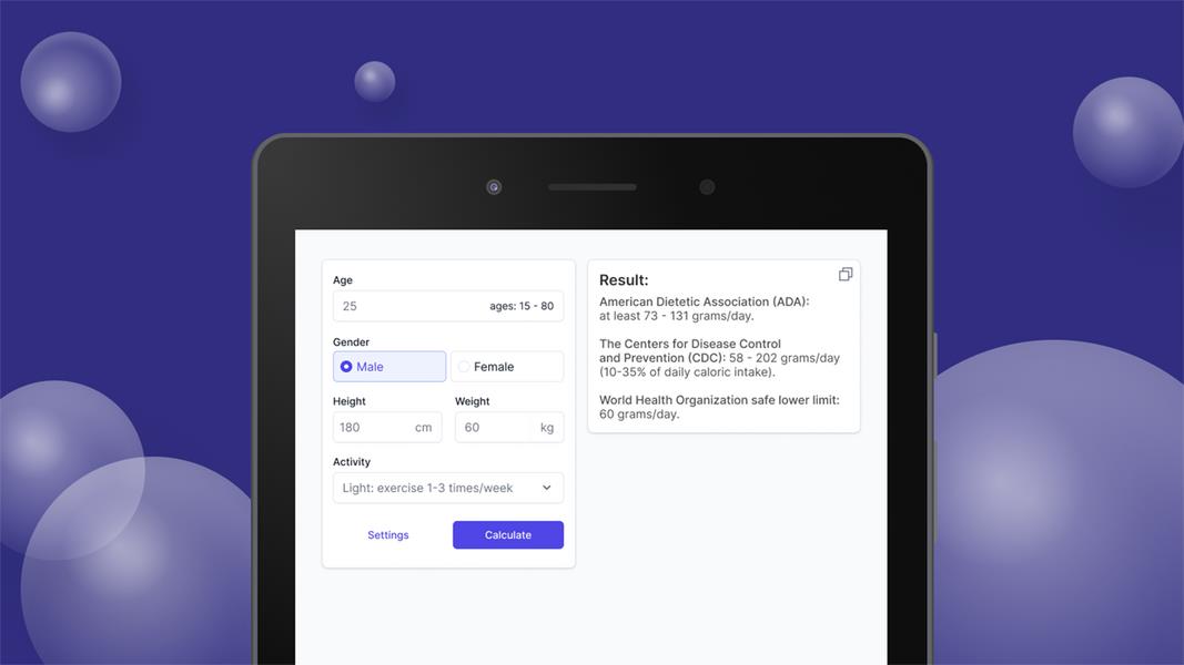 Protein Calculator Screenshot 2