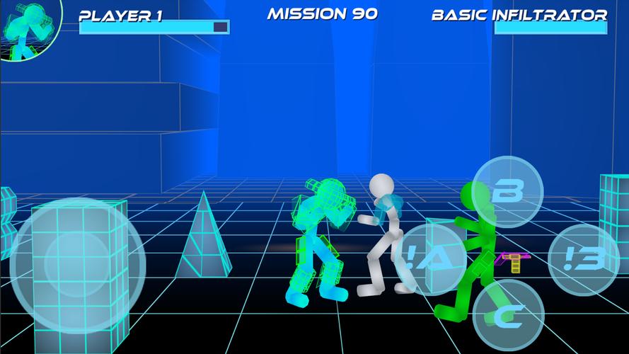 Stickman Neon Street Fighting 螢幕截圖 1