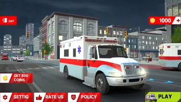 Schermata city ambulance game 0