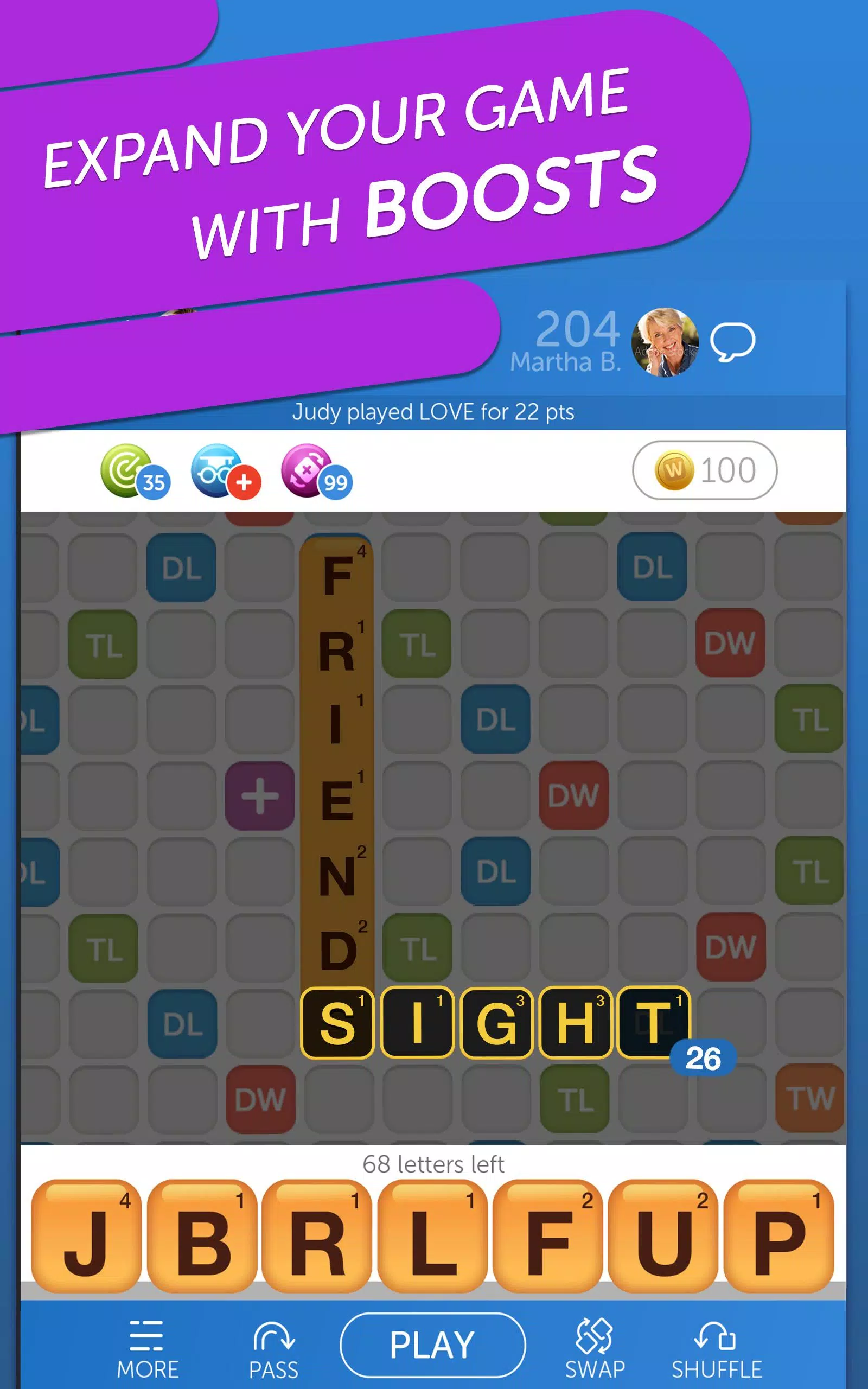Words with Friends Word Puzzle 螢幕截圖 2
