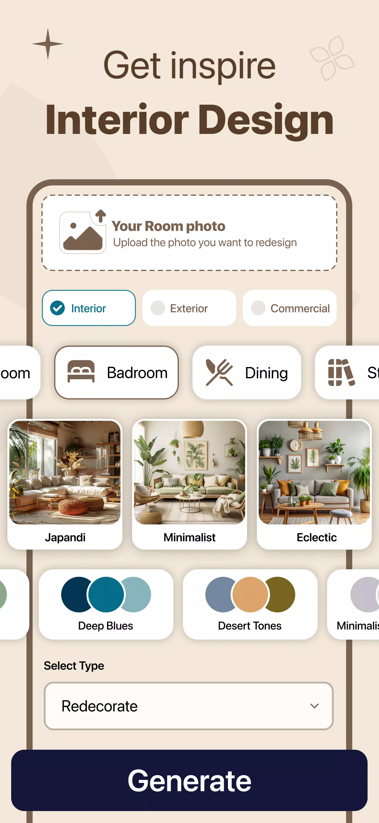 AI Room Planner & Home Design Screenshot 2