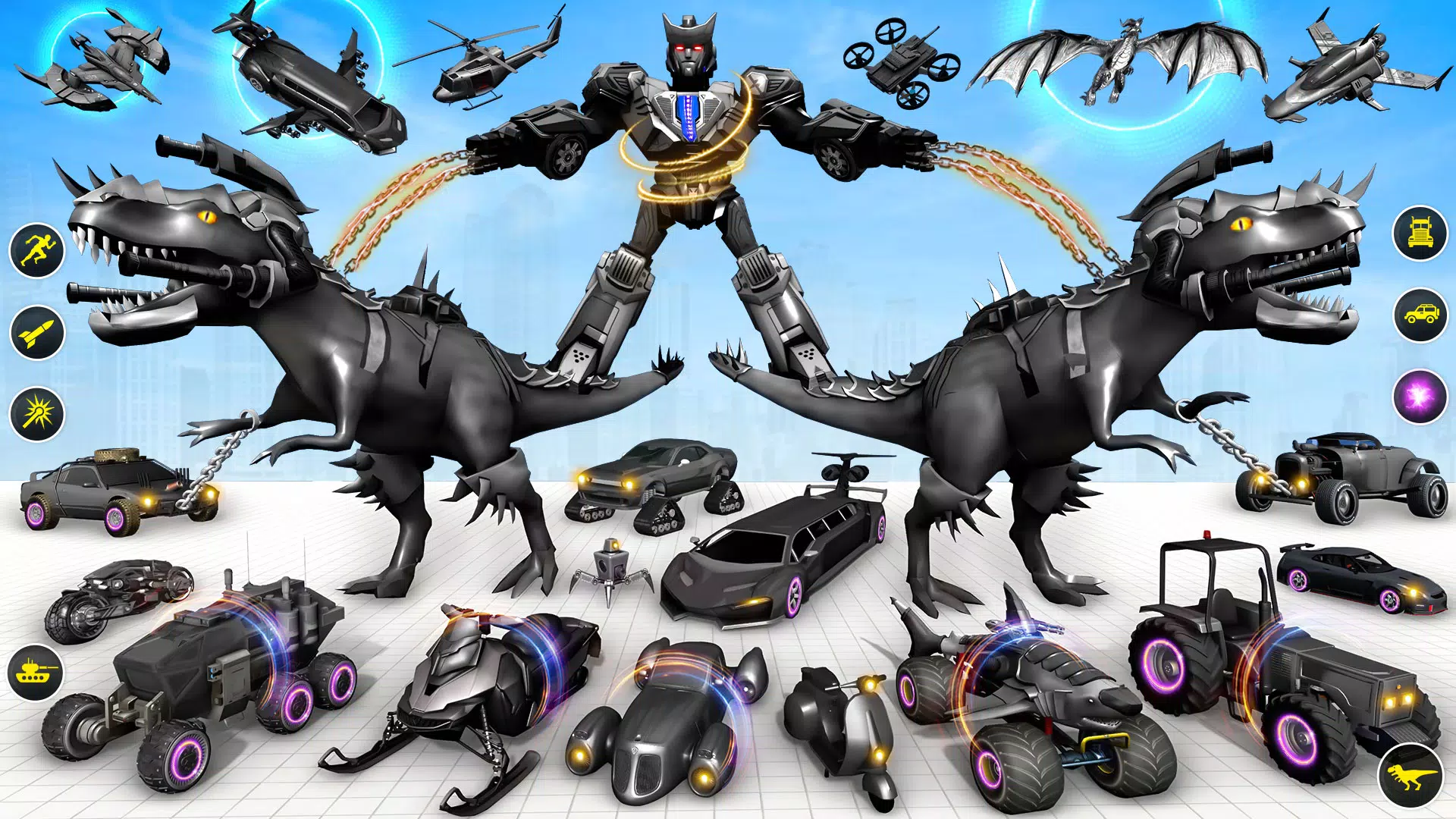 Dino Robot Car Transform Game स्क्रीनशॉट 1