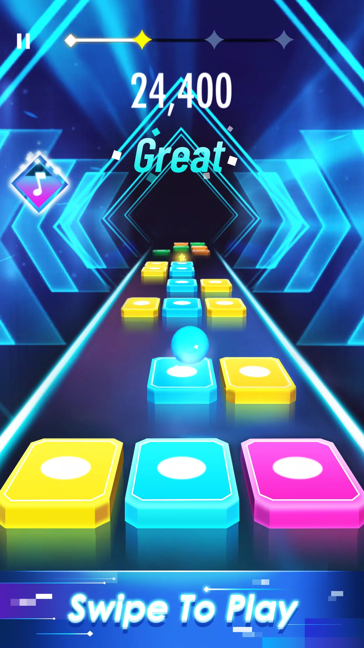 Magic Tiles Hop: EDM Rush Ball Screenshot 1