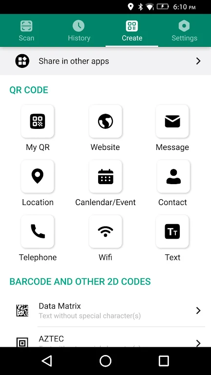 Barcode & QR code scanner Screenshot 2