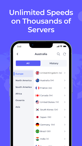 iSharkVPN - Secure & Super Vpn Скриншот 2