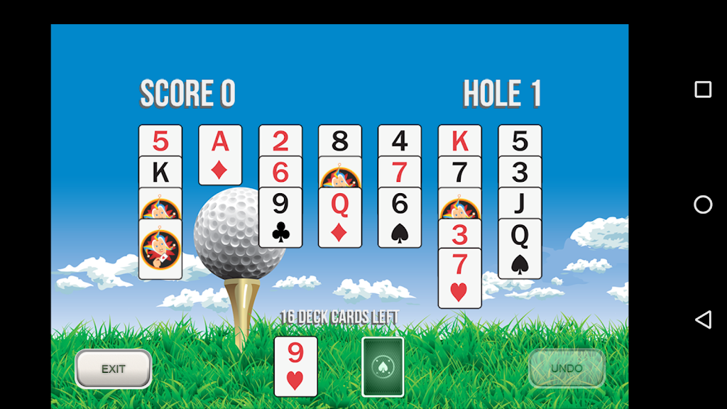 Golf Solitaire 18 Captura de tela 0