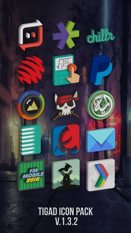 Tigad Pro Icon Pack 螢幕截圖 2