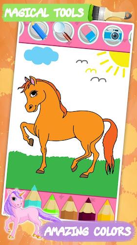 Unicorn Kids Coloring Book Ảnh chụp màn hình 2