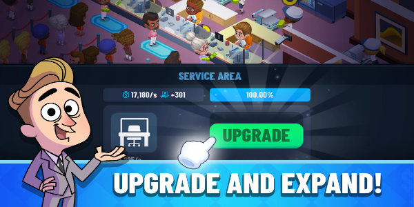 Idle Bank Tycoon: Money Empire Tangkapan skrin 0