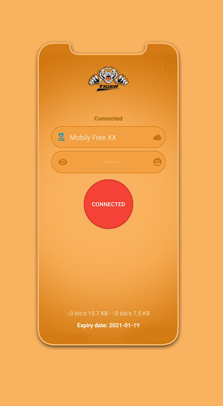 Tiger VPN Networks ဖန်သားပြင်ဓာတ်ပုံ 0