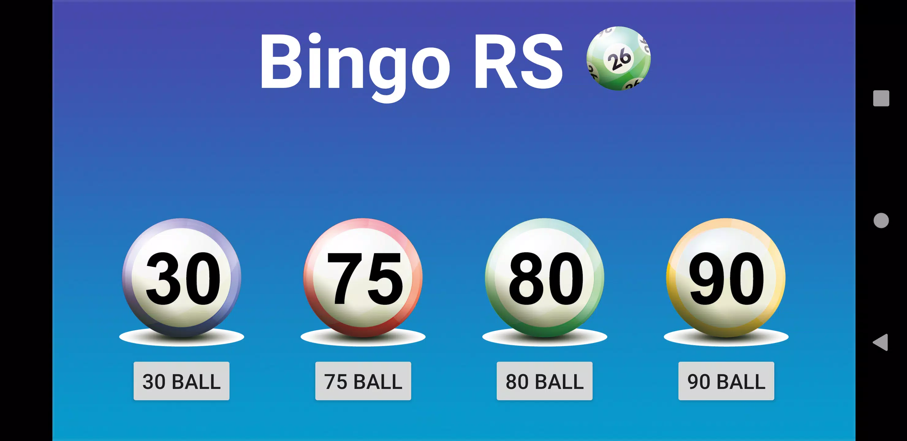 Bingo RS Schermafbeelding 0