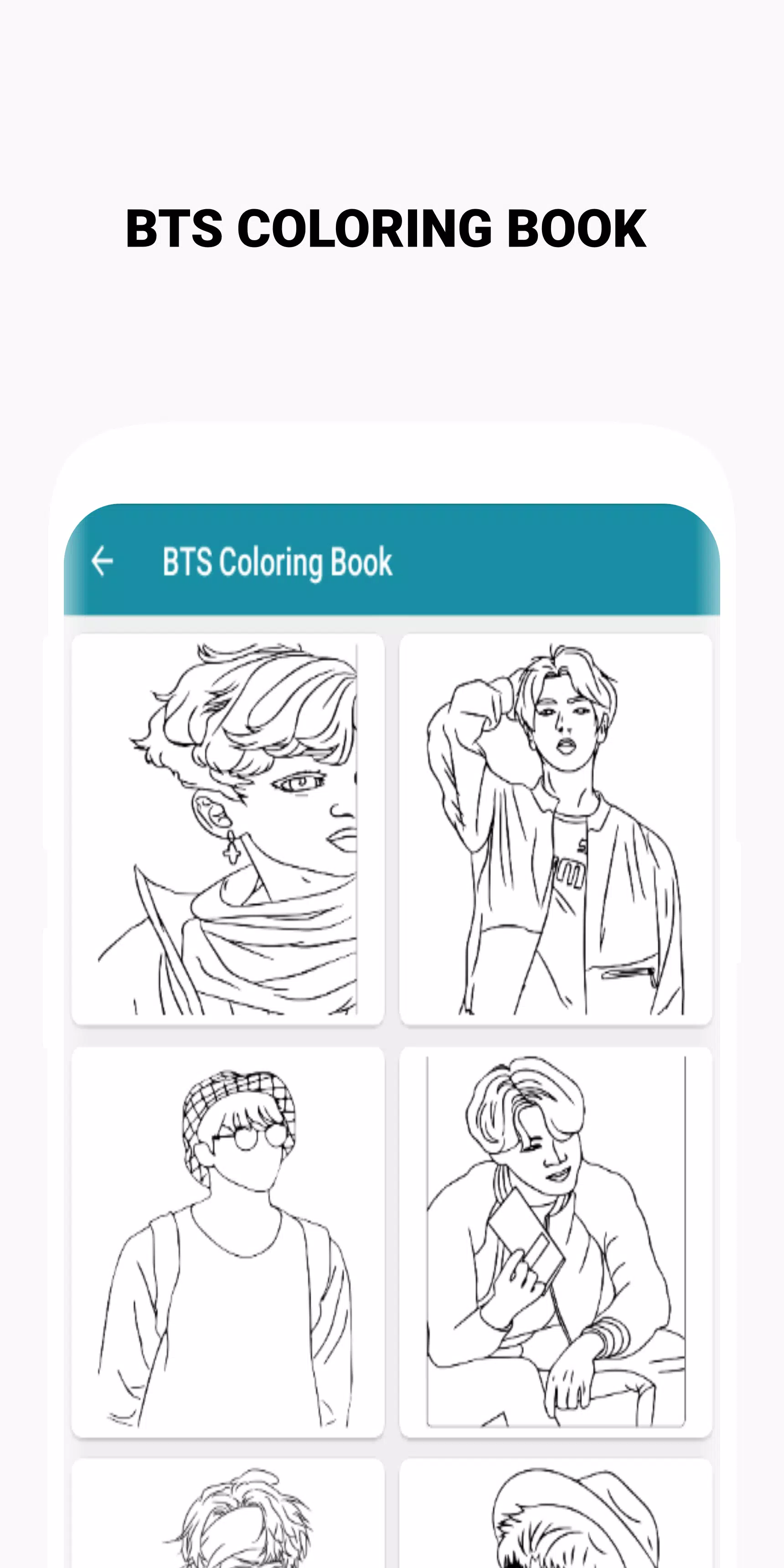 BTS Coloring Book Captura de pantalla 1