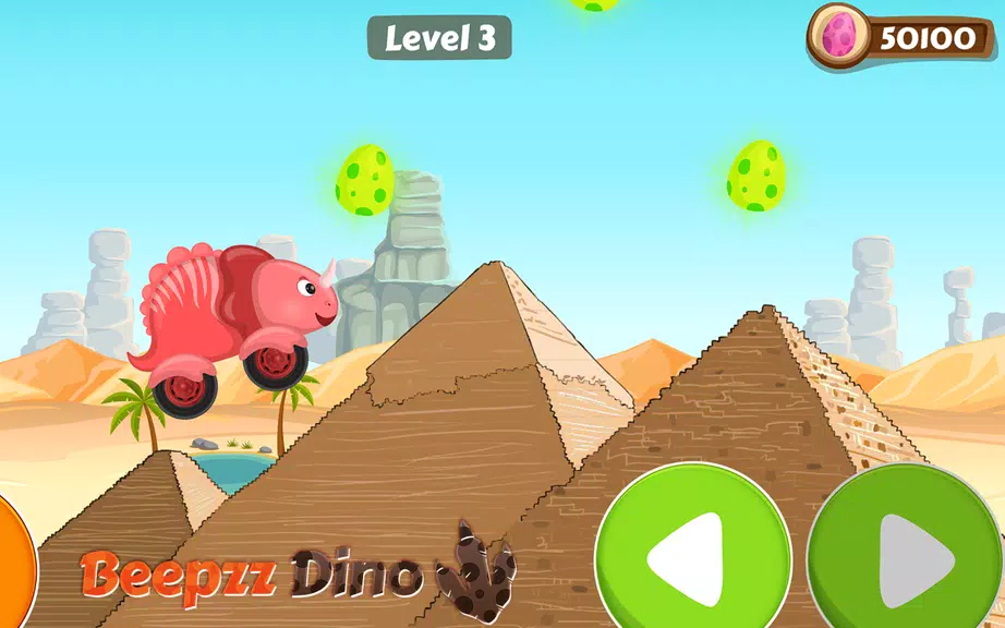 Car games for kids - Dino game 螢幕截圖 1