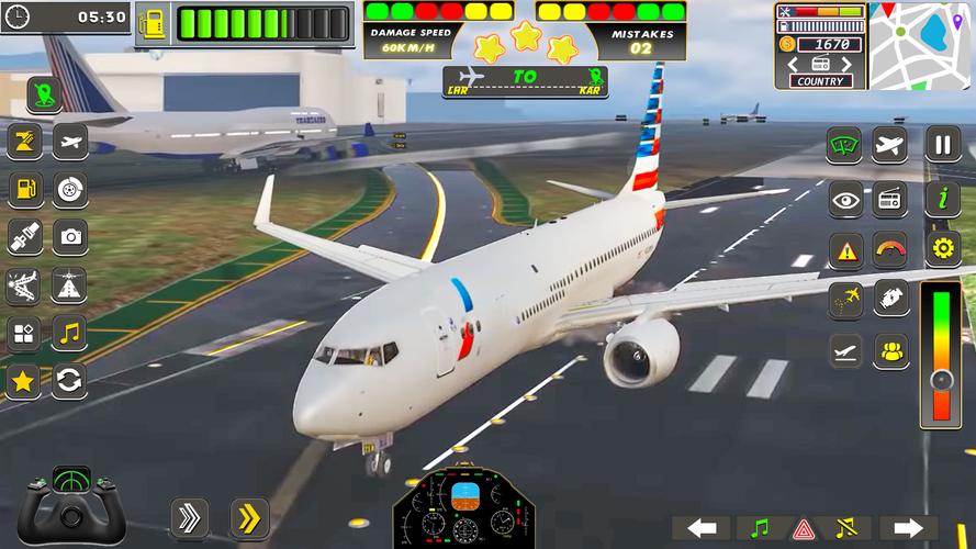 Real Flight Sim Airplane Games Captura de tela 0