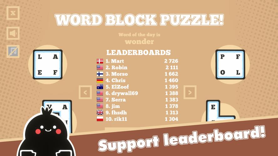 Word Block Puzzle ภาพหน้าจอ 0