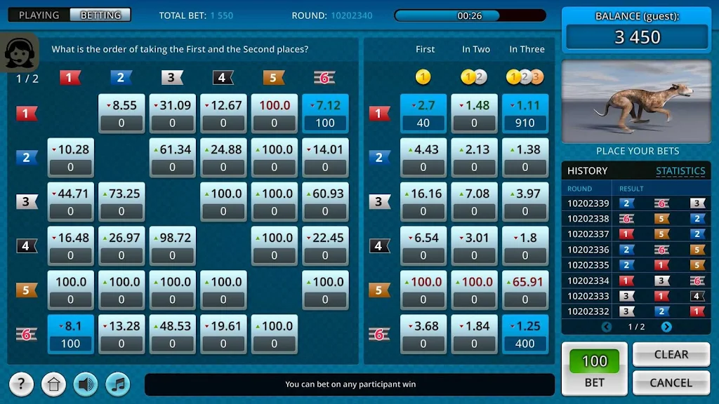 Dogs3D Races Betting स्क्रीनशॉट 0