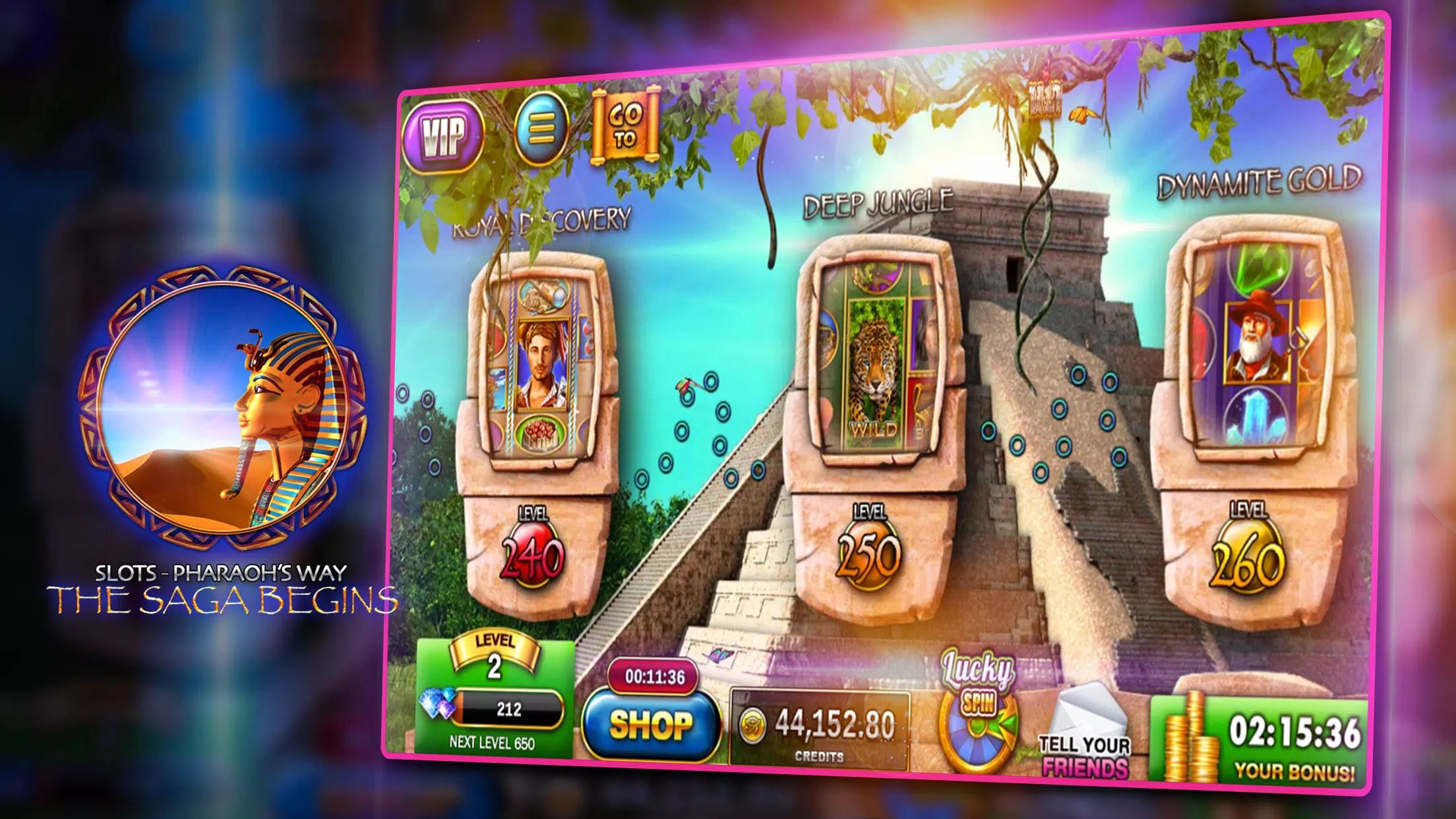 Slots - Pharaoh's Way Casino 螢幕截圖 0
