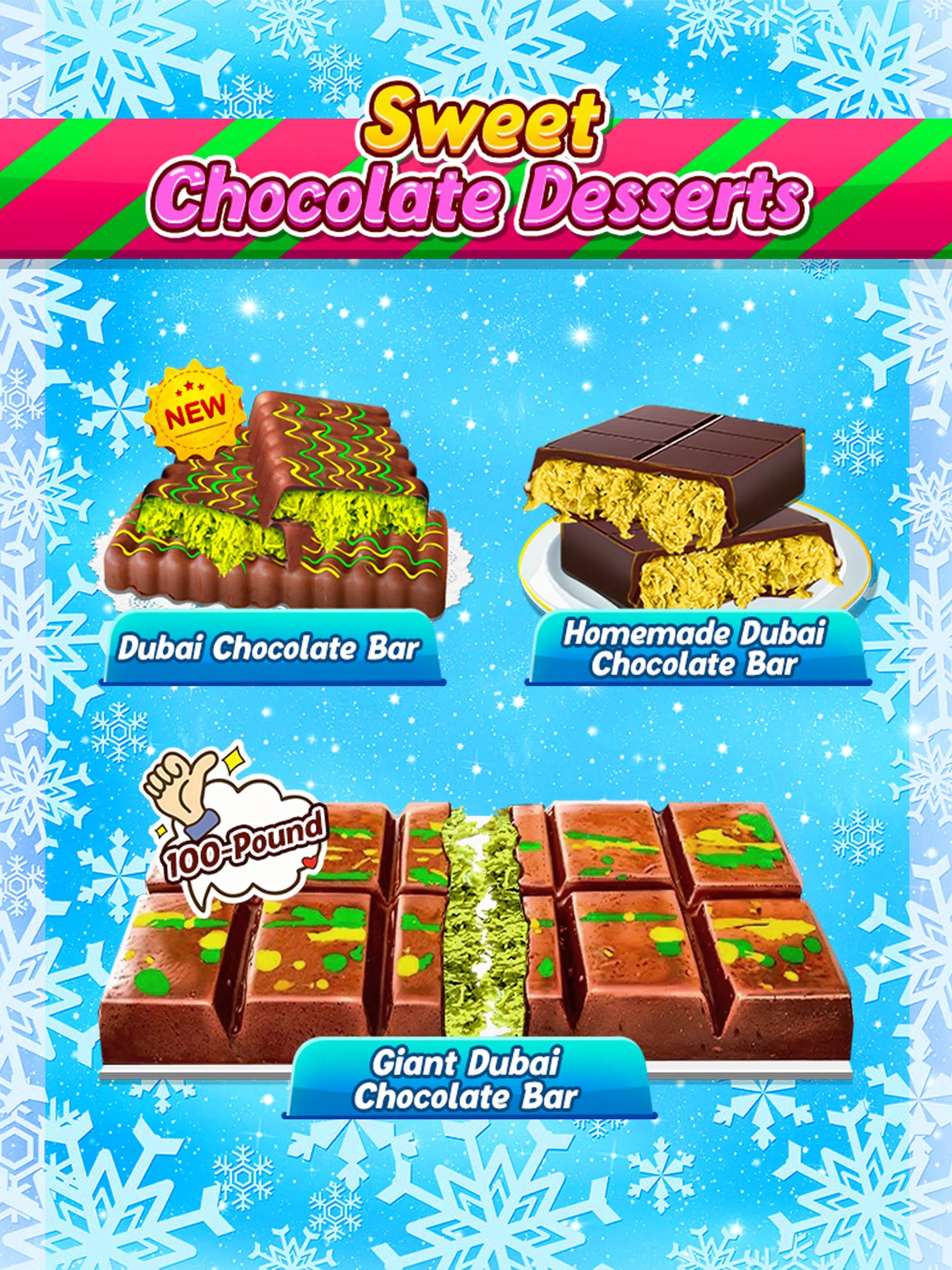 Sweet Chocolate Bar Desserts Schermafbeelding 3