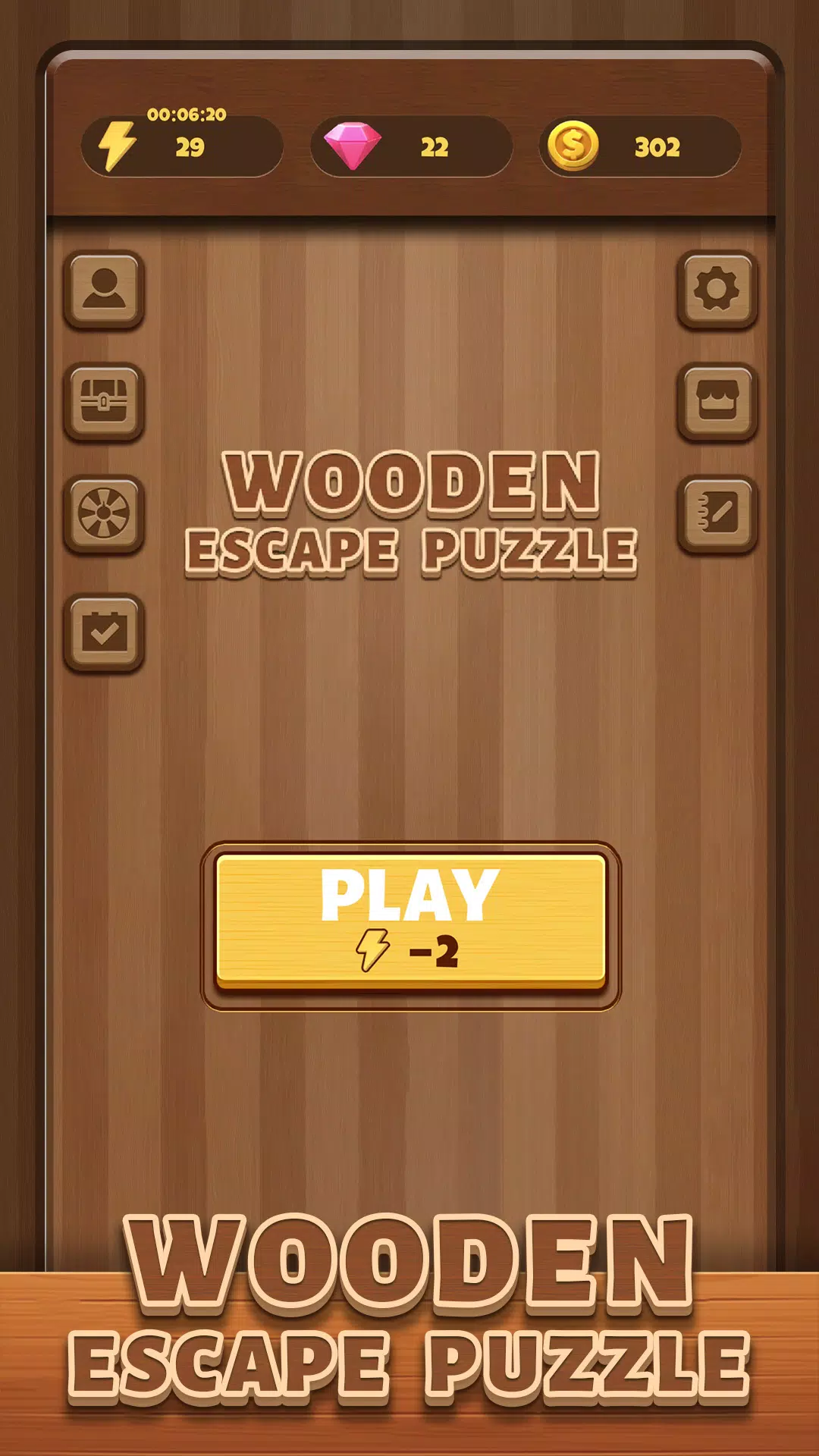 Wooden Escape Puzzle Tangkapan skrin 1