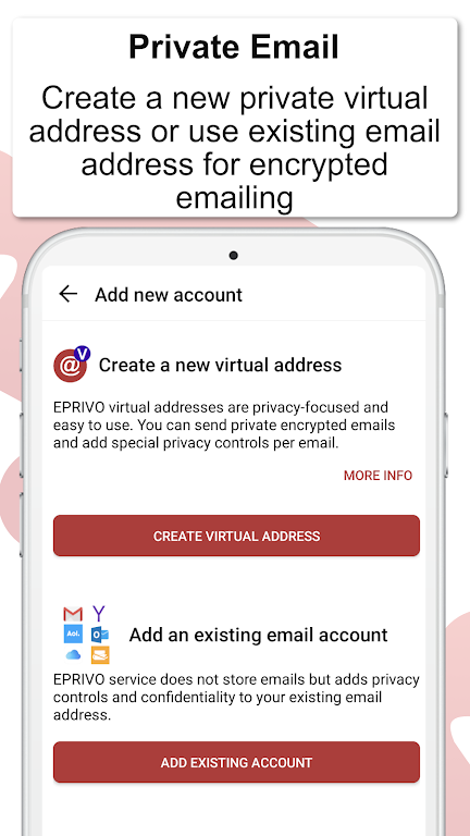 EPRIVO Private Email w& Voice স্ক্রিনশট 2