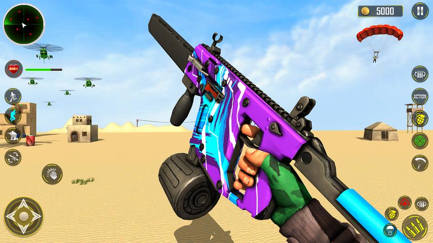 FPS Shooting game 3d gun game Captura de tela 0