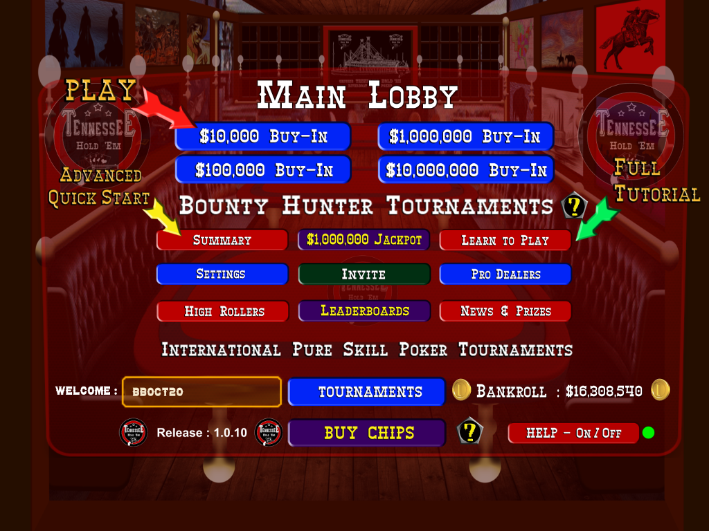 TENNESSEE HOLD 'EM - Skill Poker Tournaments 스크린샷 3
