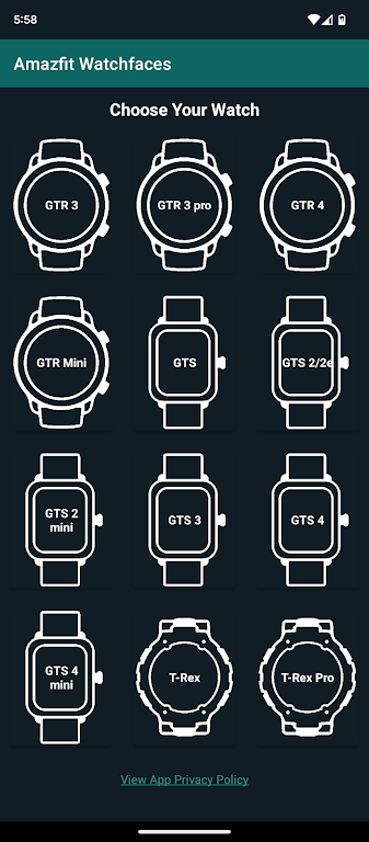 Watchfaces for Amazfit Watches 스크린샷 1