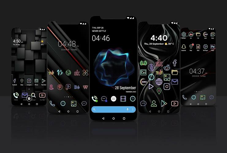 Neon Icon Pack Tangkapan skrin 0