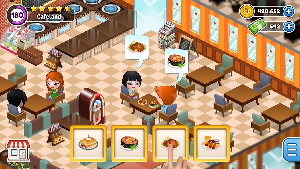 Cafeland - Restaurant Cooking Mod স্ক্রিনশট 0