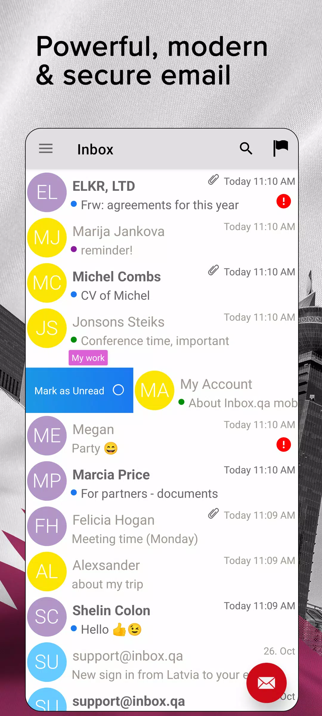 Inbox.qa email Tangkapan skrin 0