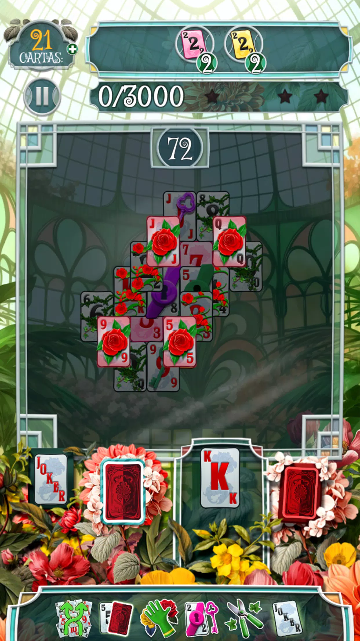 Greenhouse Solitaire TriPeaks 螢幕截圖 3