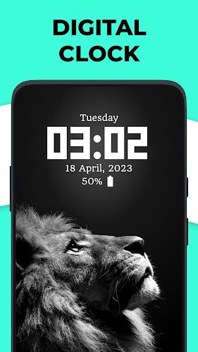 Live Clock wallpaper app Ảnh chụp màn hình 1