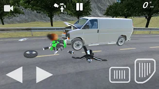 Moto Crash Simulator: Accident 螢幕截圖 1