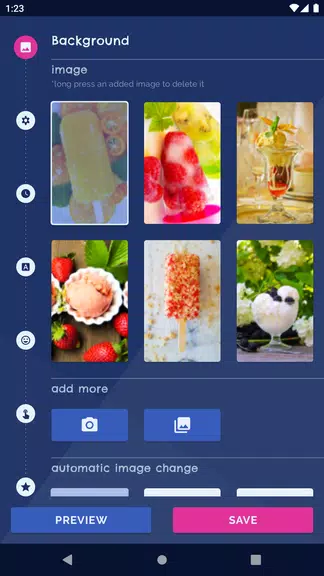 Ice Cream Live Wallpaper 螢幕截圖 0